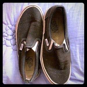 Black Slip On Vans